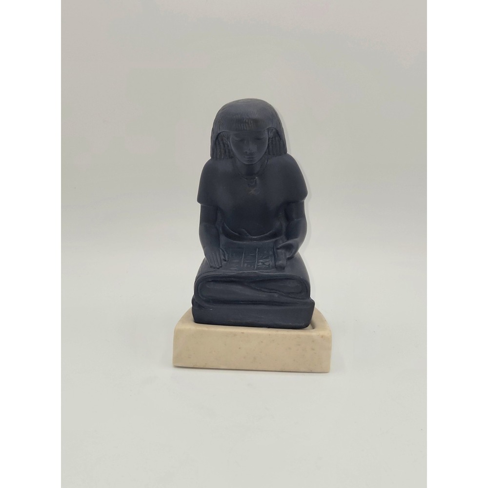 Alva Museum Replicas Egyptian Seated Scribe Louvre Sculpture 1955 6"